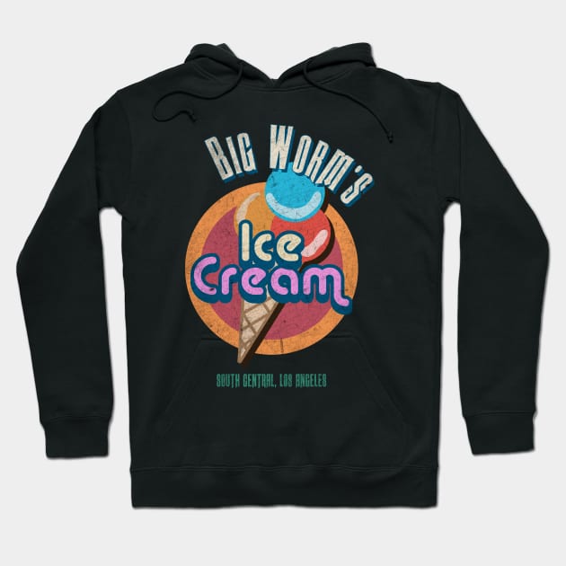Big Worm's Ice Cream Hoodie by Danny's Retro Store